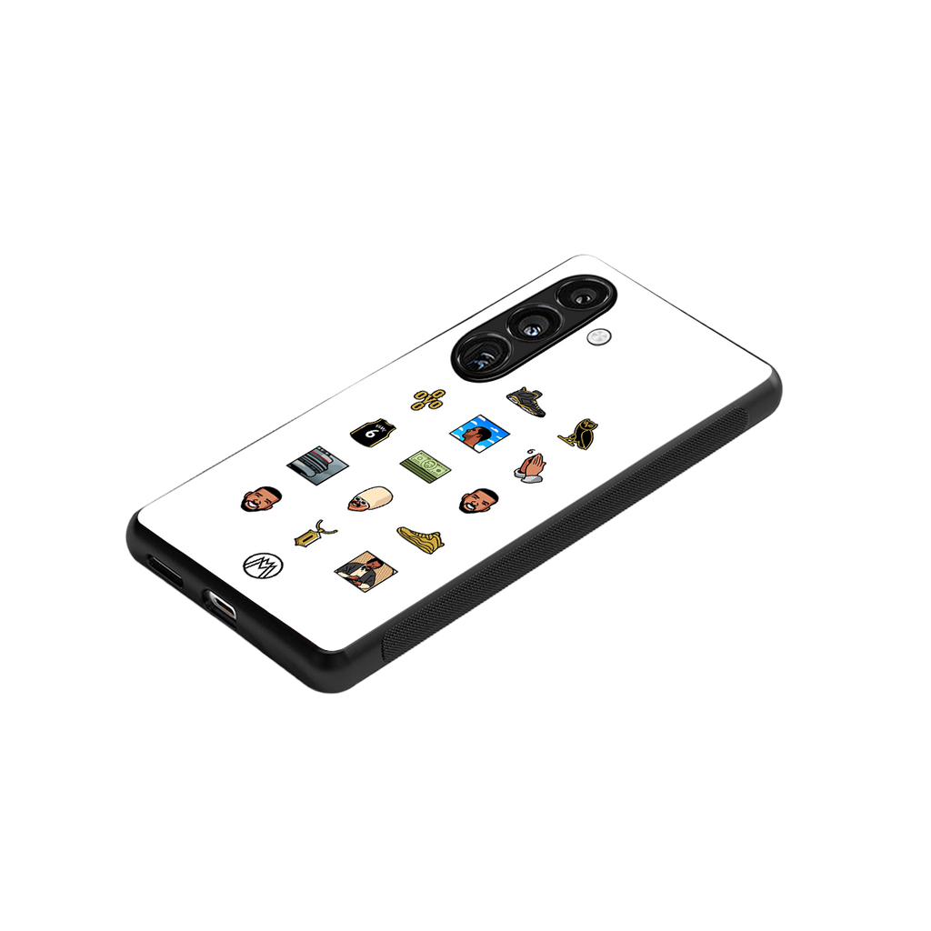 champagne papi back phone cover | glass case for samsung galaxy s23 plus