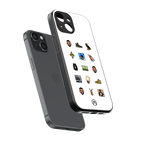 champagne papi back phone cover | glass case for iphone 15