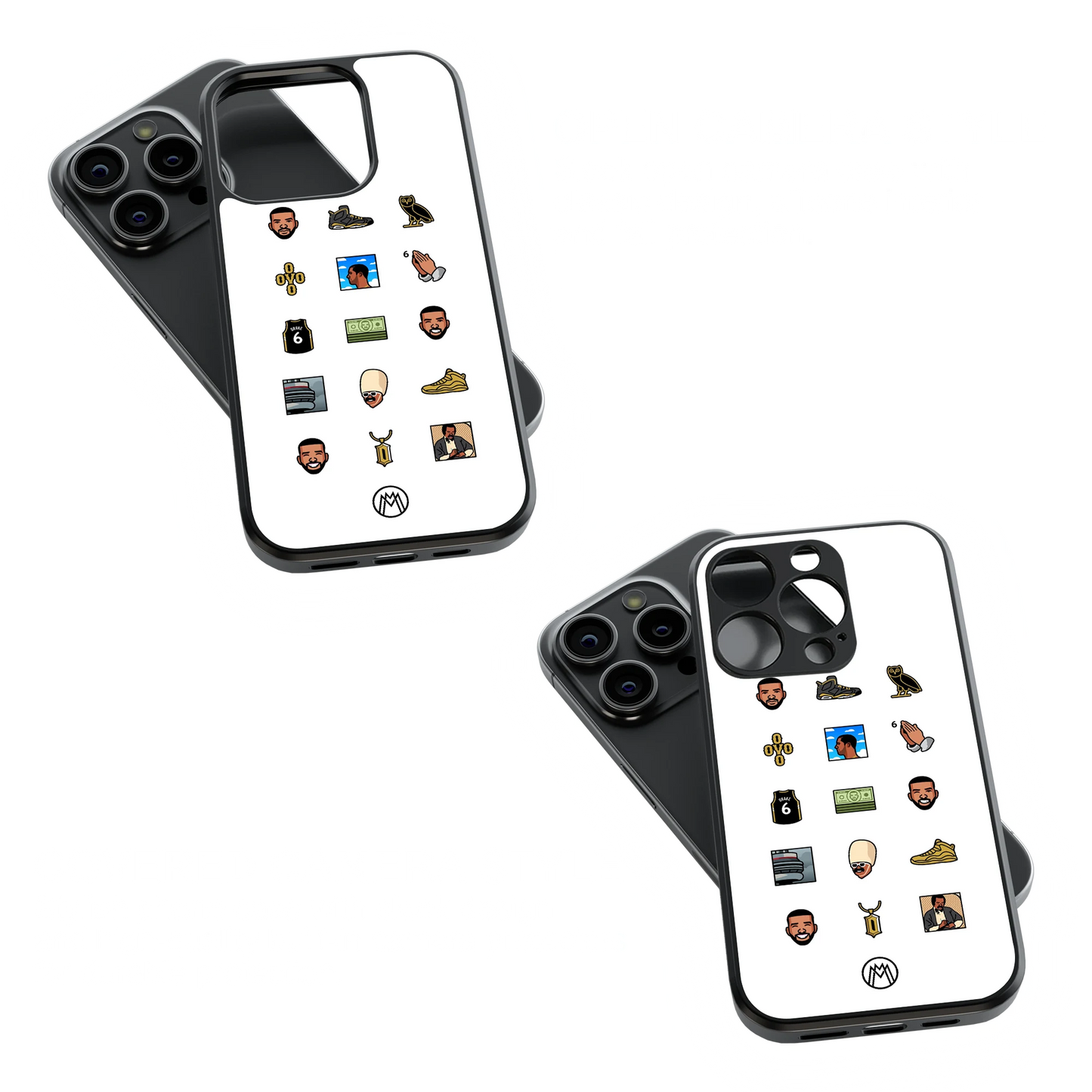 Trendy Glass Back Mobile Case for iPhone, Samsung, Redmi, OnePlus, Google Pixel, Motorola