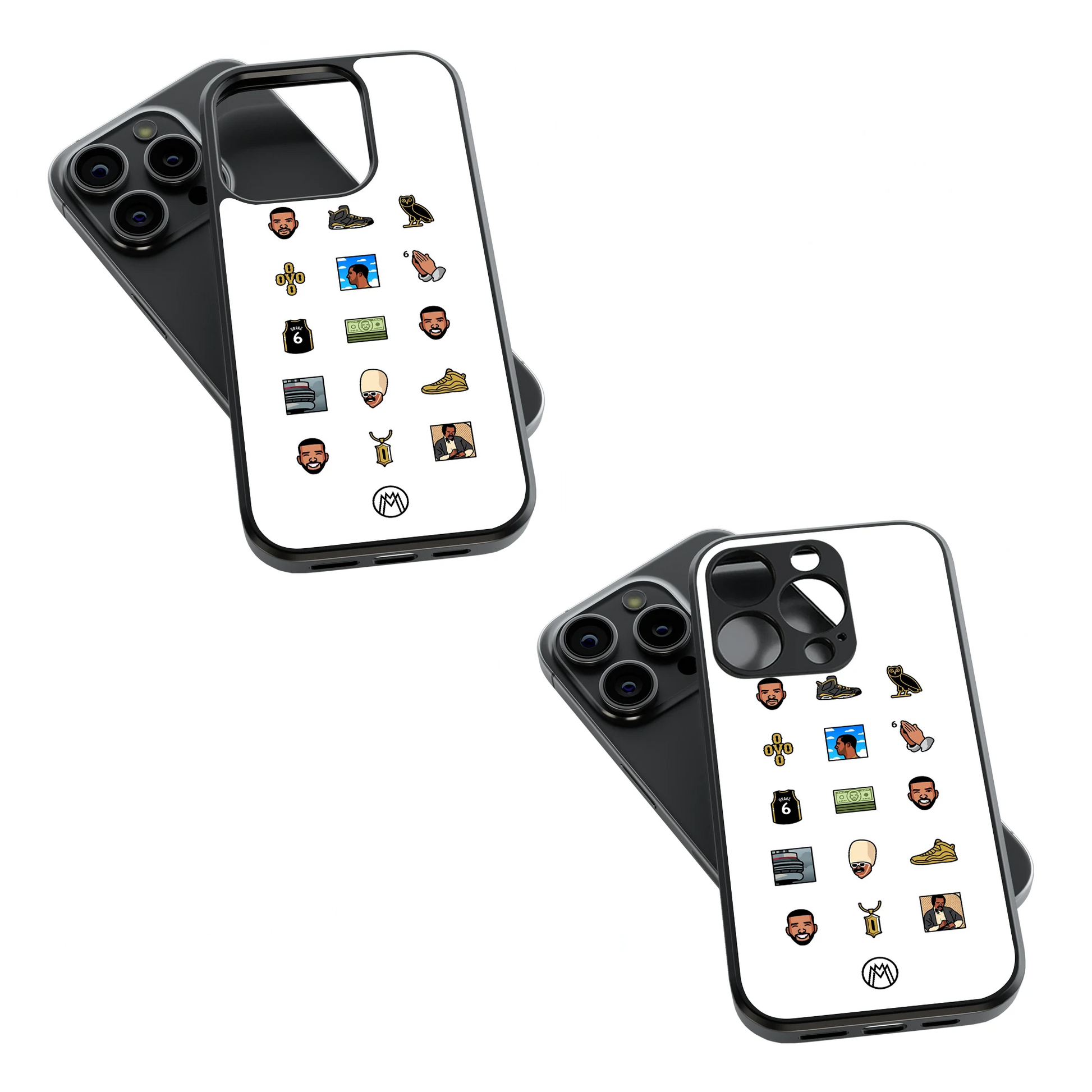 Trendy Glass Back Mobile Case for iPhone, Samsung, Redmi, OnePlus, Google Pixel, Motorola