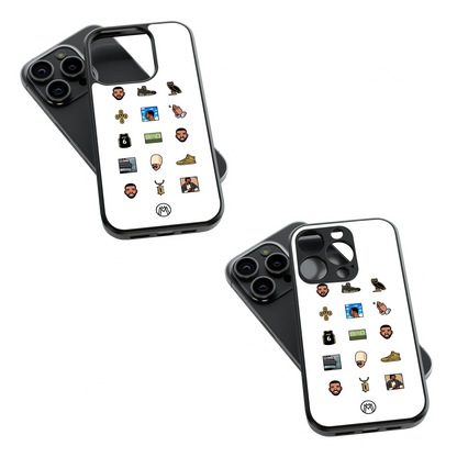 Trendy Glass Back Mobile Case for iPhone, Samsung, Redmi, OnePlus, Google Pixel, Motorola