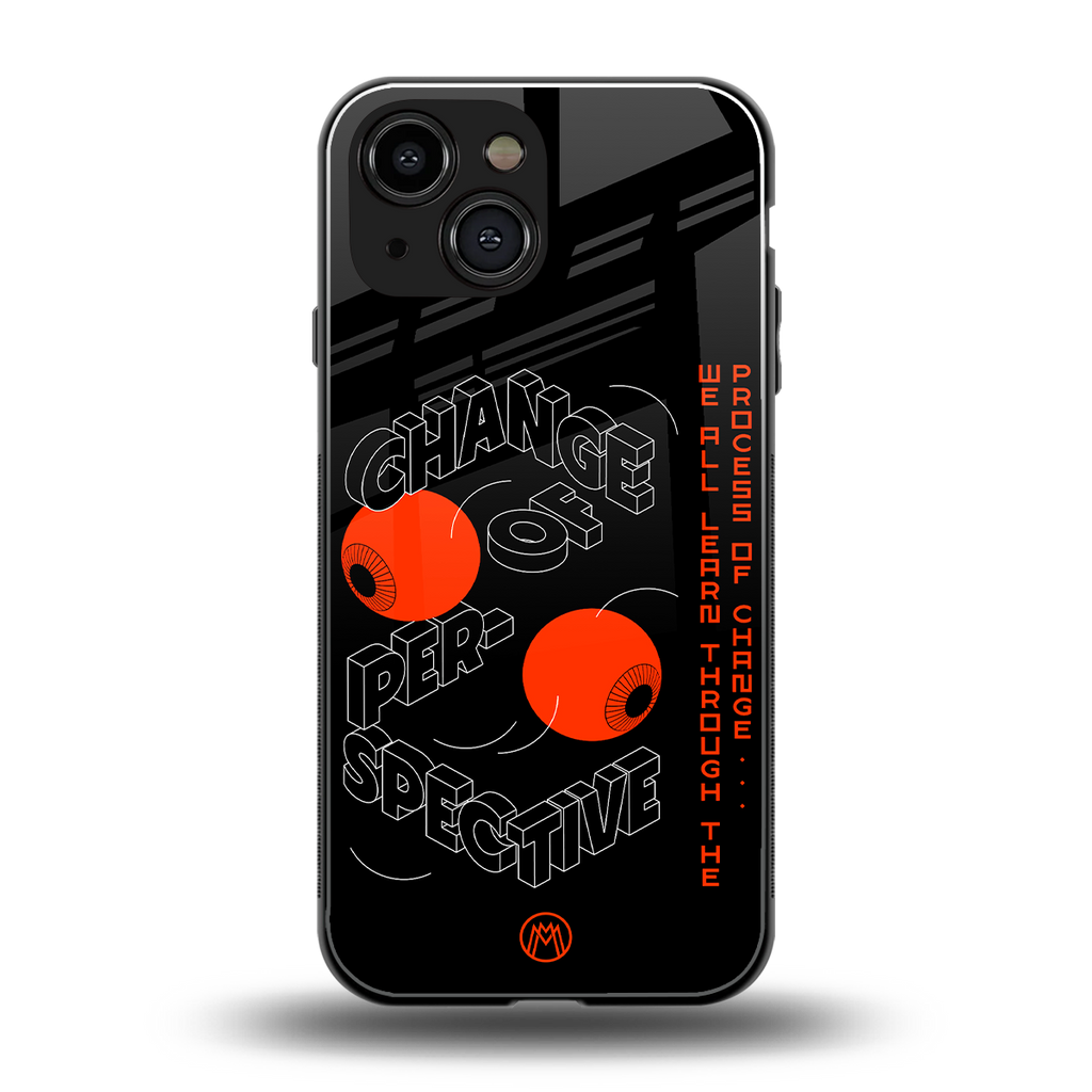 change of perspective back phone cover | glass case for iphone 13 mini
