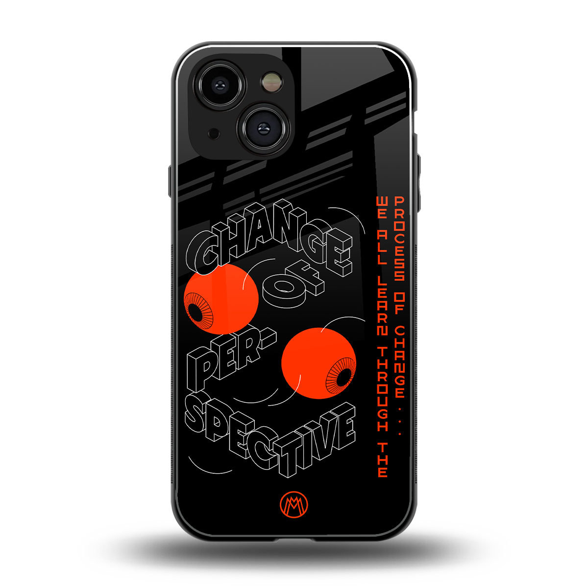 change of perspective back phone cover | glass case for iphone 13 mini