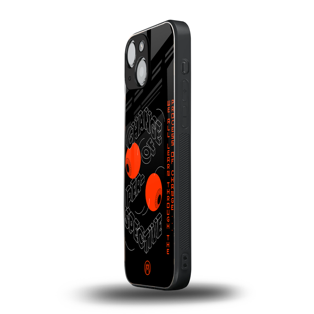 change of perspective back phone cover | glass case for iphone 13 mini