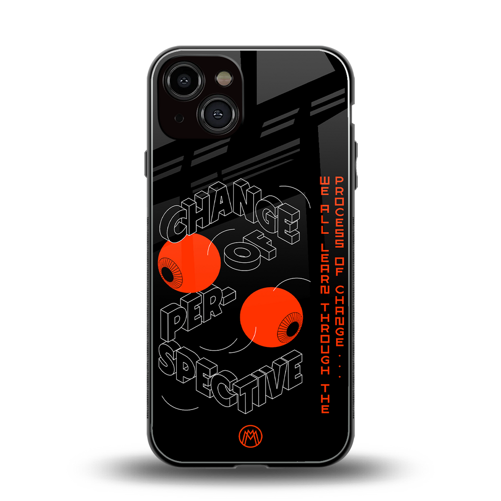 change of perspective back phone cover | glass case for iphone 13