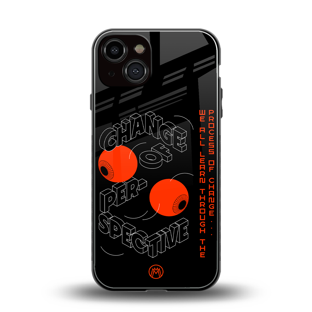 change of perspective back phone cover | glass case for iphone 13
