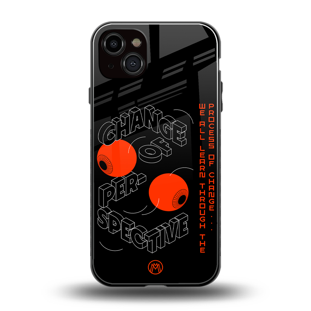 change of perspective back phone cover | glass case for iphone 15 plus