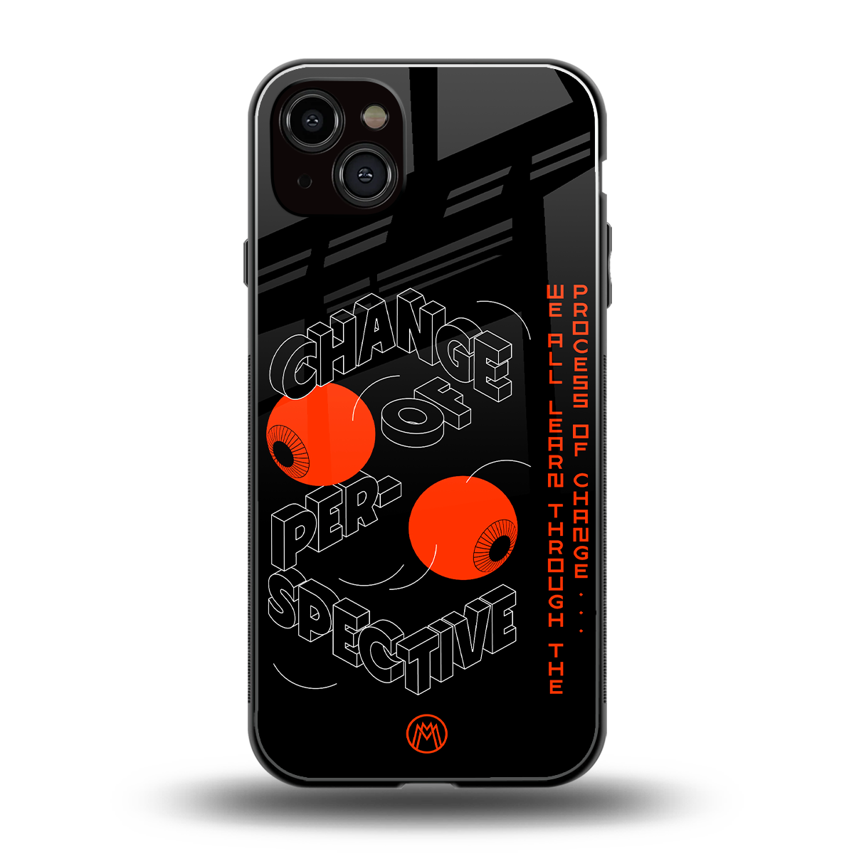 change of perspective back phone cover | glass case for iphone 15 plus