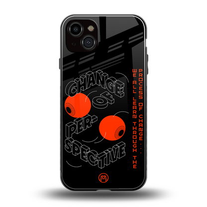 change of perspective back phone cover | glass case for iphone 14 plus