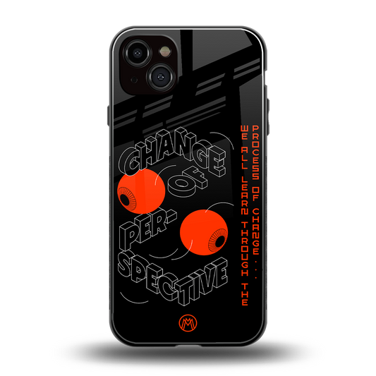 change of perspective back phone cover | glass case for iphone 14 plus