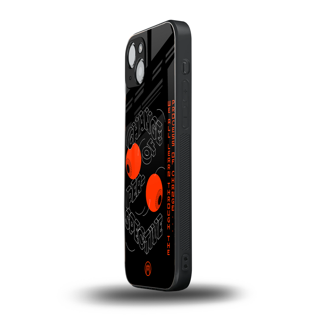 change of perspective back phone cover | glass case for iphone 15 plus