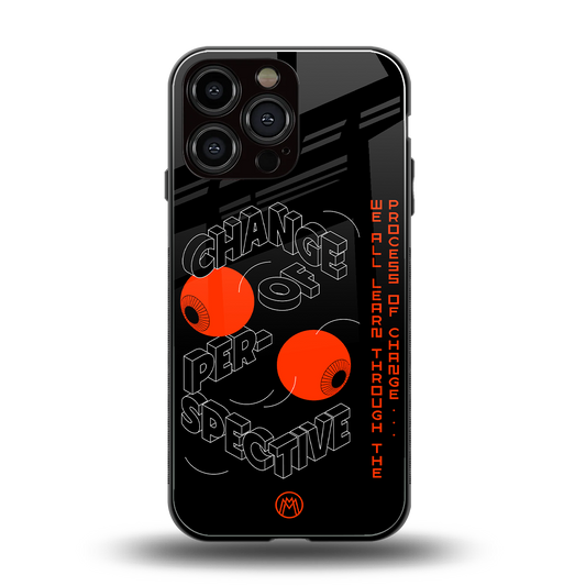 change of perspective back phone cover | glass case for iphone 14 pro max