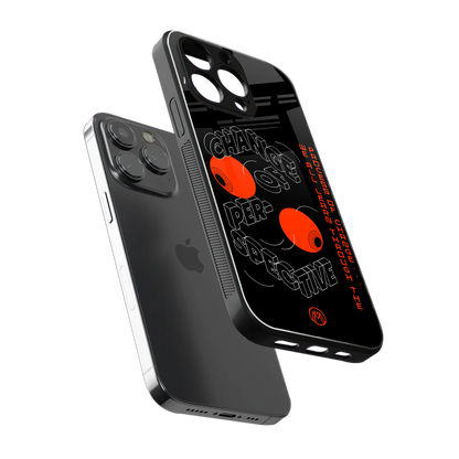 change of perspective back phone cover | glass case for iphone 14 pro max