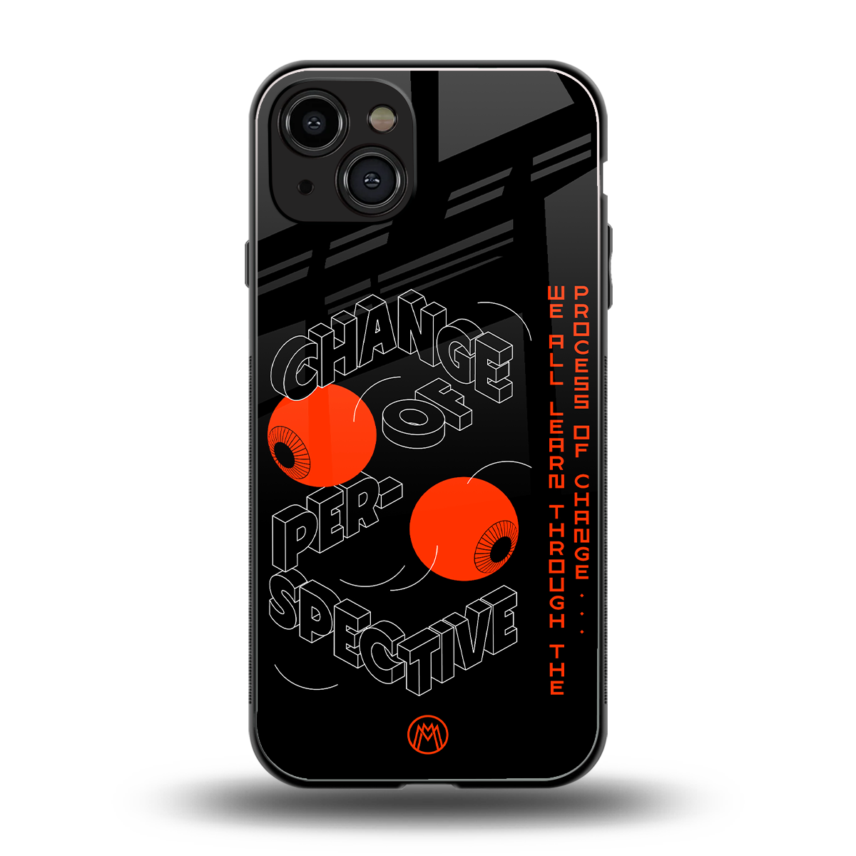 change of perspective back phone cover | glass case for iphone 15