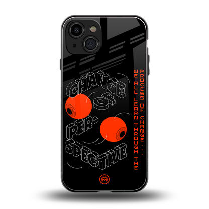 change of perspective back phone cover | glass case for iphone 15