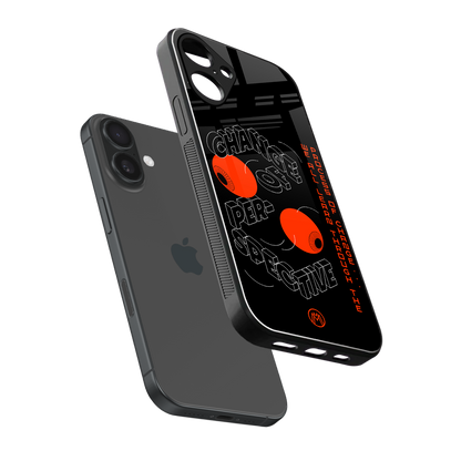 change of perspective back phone cover | glass case for iphone 16 plus