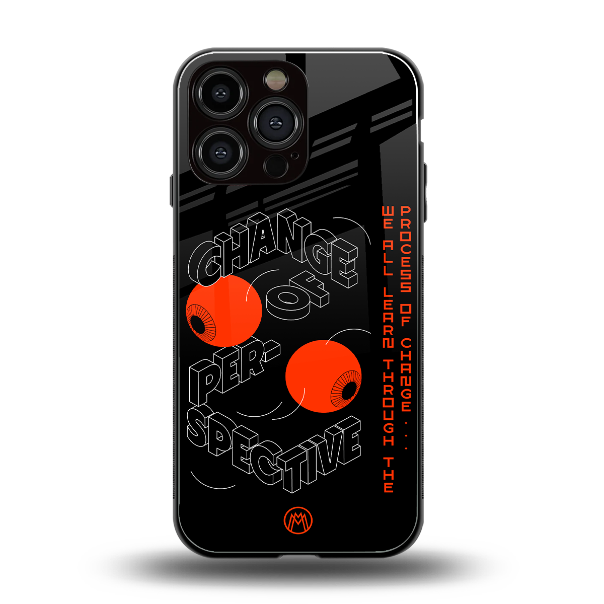 change of perspective back phone cover | glass case for iphone 16 pro max