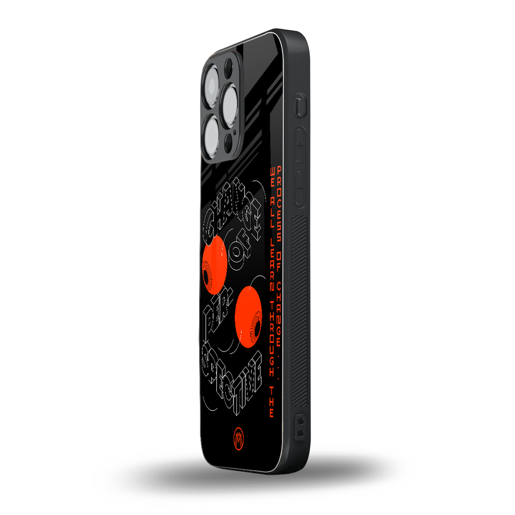 change of perspective back phone cover | glass case for iphone 16 pro max