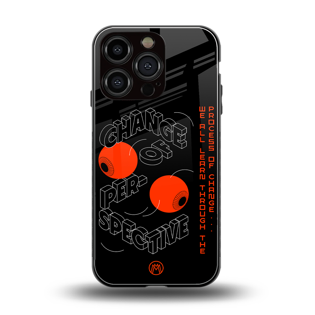 change of perspective back phone cover | glass case for iphone 16 pro