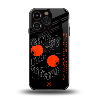 change of perspective back phone cover | glass case for iphone 16 pro