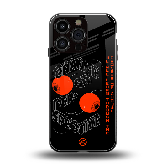 change of perspective back phone cover | glass case for iphone 16 pro
