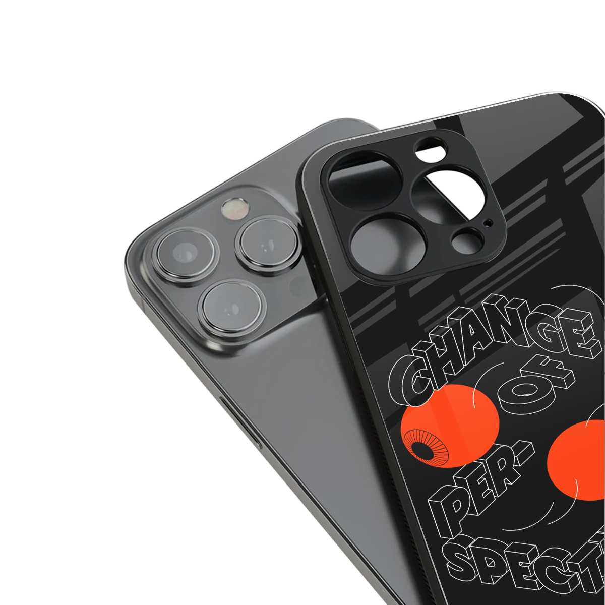 change of perspective back phone cover | glass case for iphone 15 pro