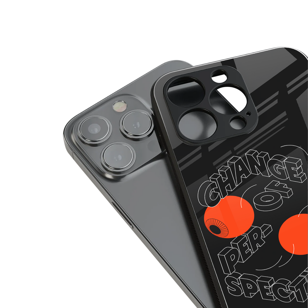 change of perspective back phone cover | glass case for iphone 15