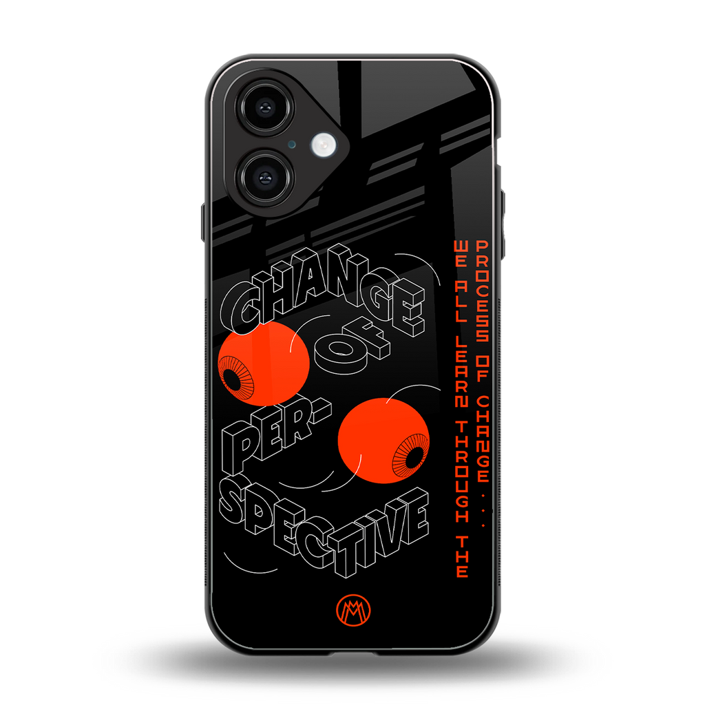 change of perspective back phone cover | glass case for iphone 16