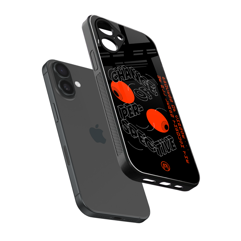 change of perspective back phone cover | glass case for iphone 16