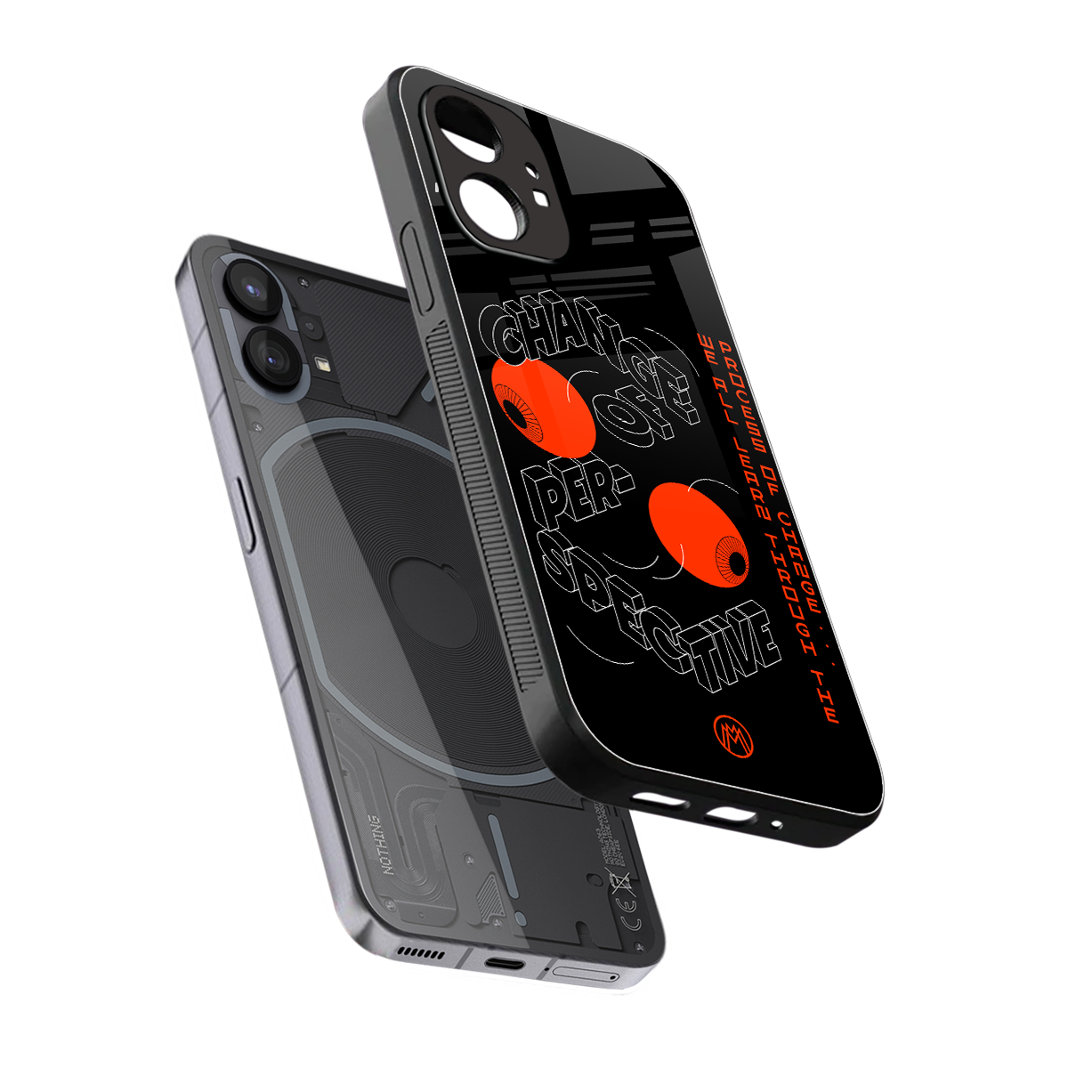 change of perspective back phone cover | glass case for nothing phone 1