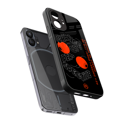 change of perspective back phone cover | glass case for nothing phone 1
