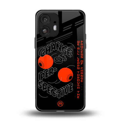 change of perspective back phone cover | glass case for nothing phone 2