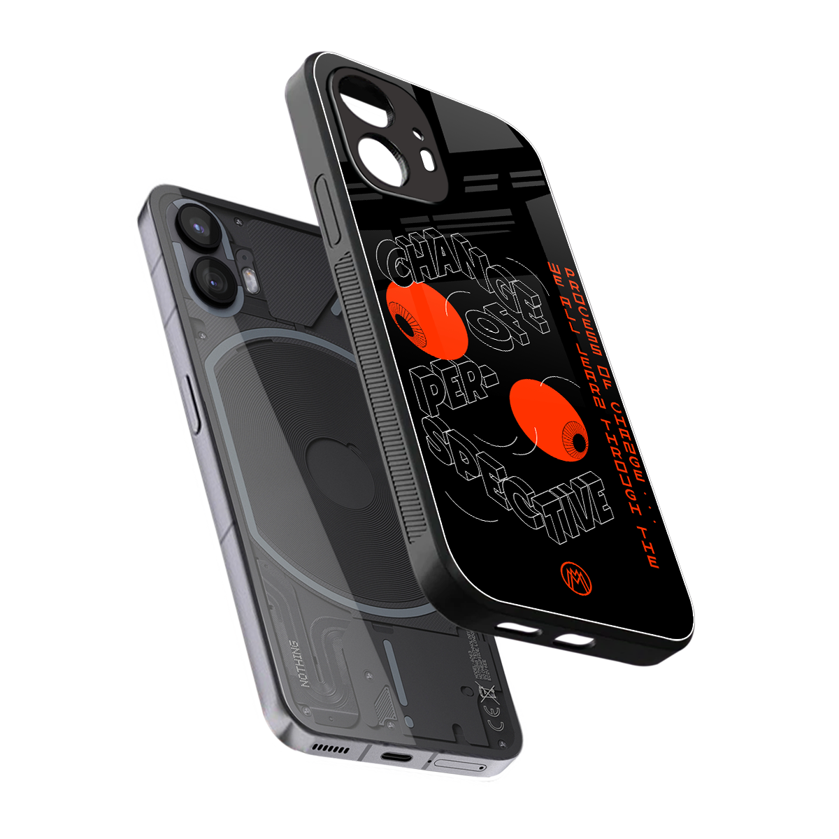 change of perspective back phone cover | glass case for nothing phone 2