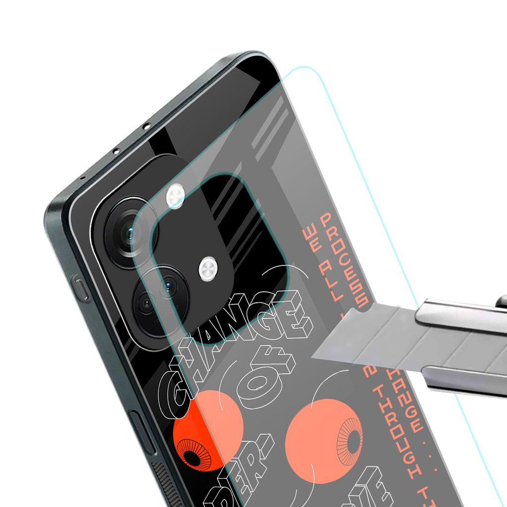change of perspective back phone cover | glass case for oneplus nord 3