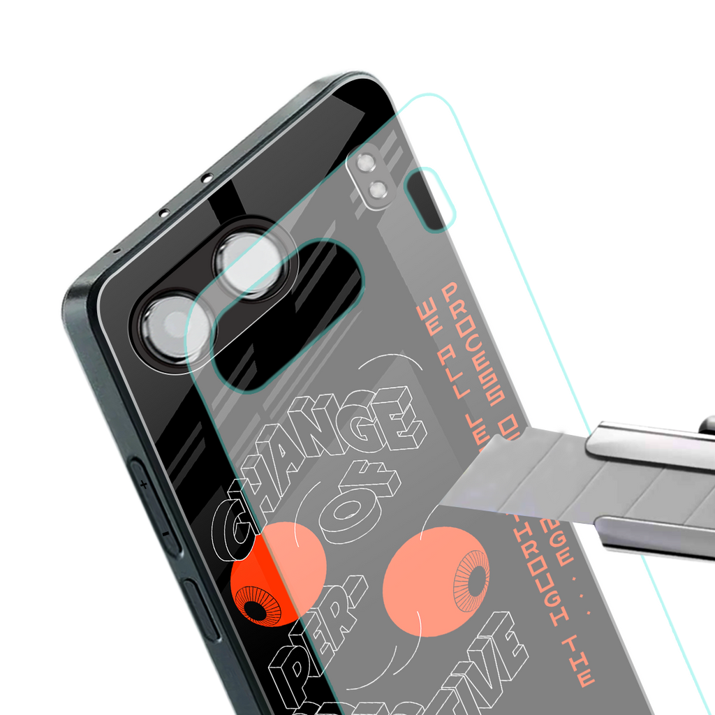 change of perspective back phone cover | glass case for oneplus nord 4