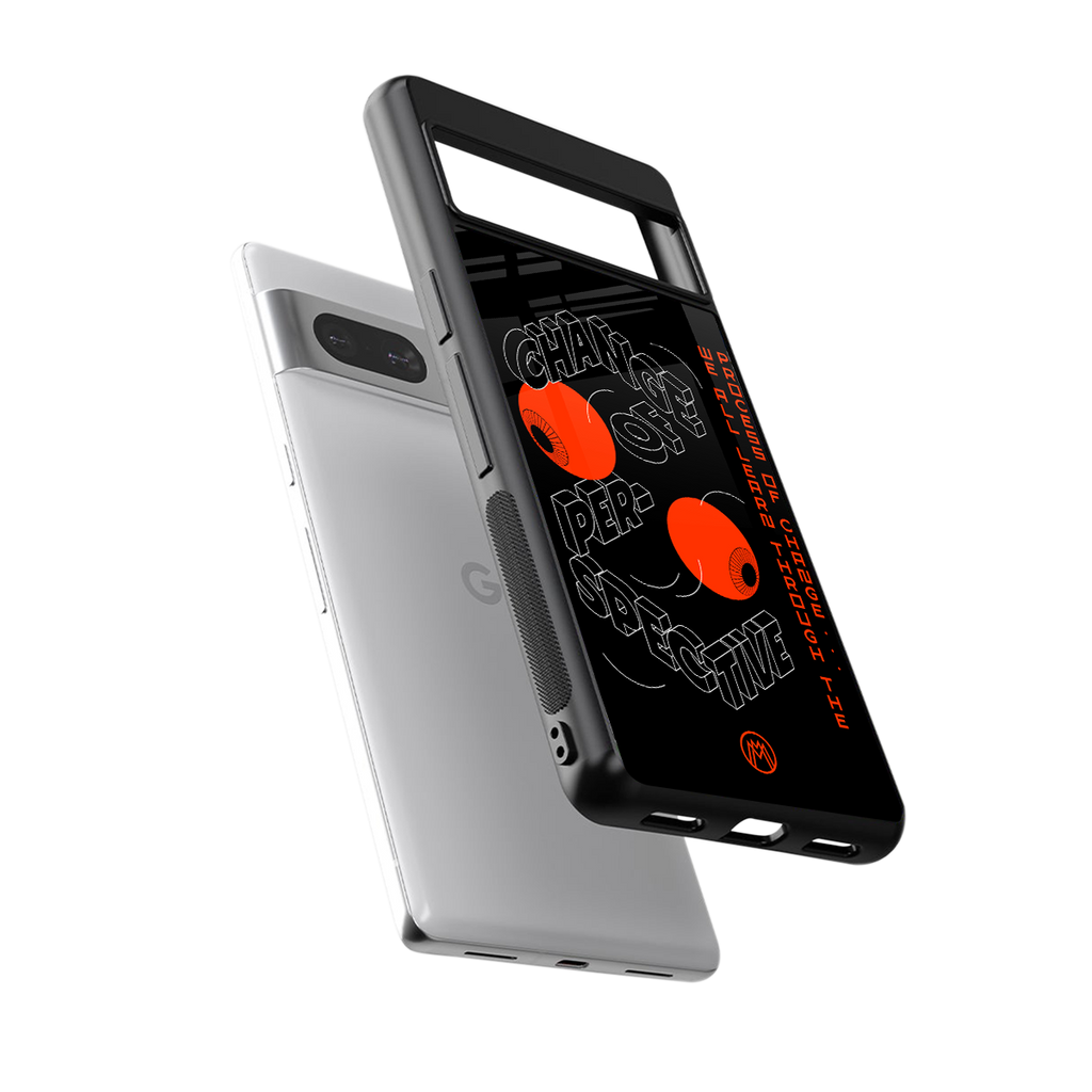 change of perspective back phone cover | glass case for Google Pixel 7