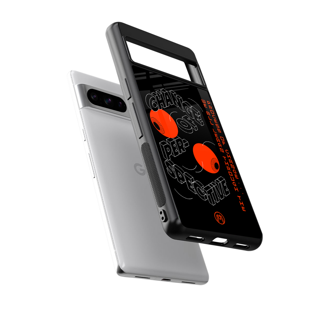change of perspective back phone cover | glass case for google pixel 8 pro
