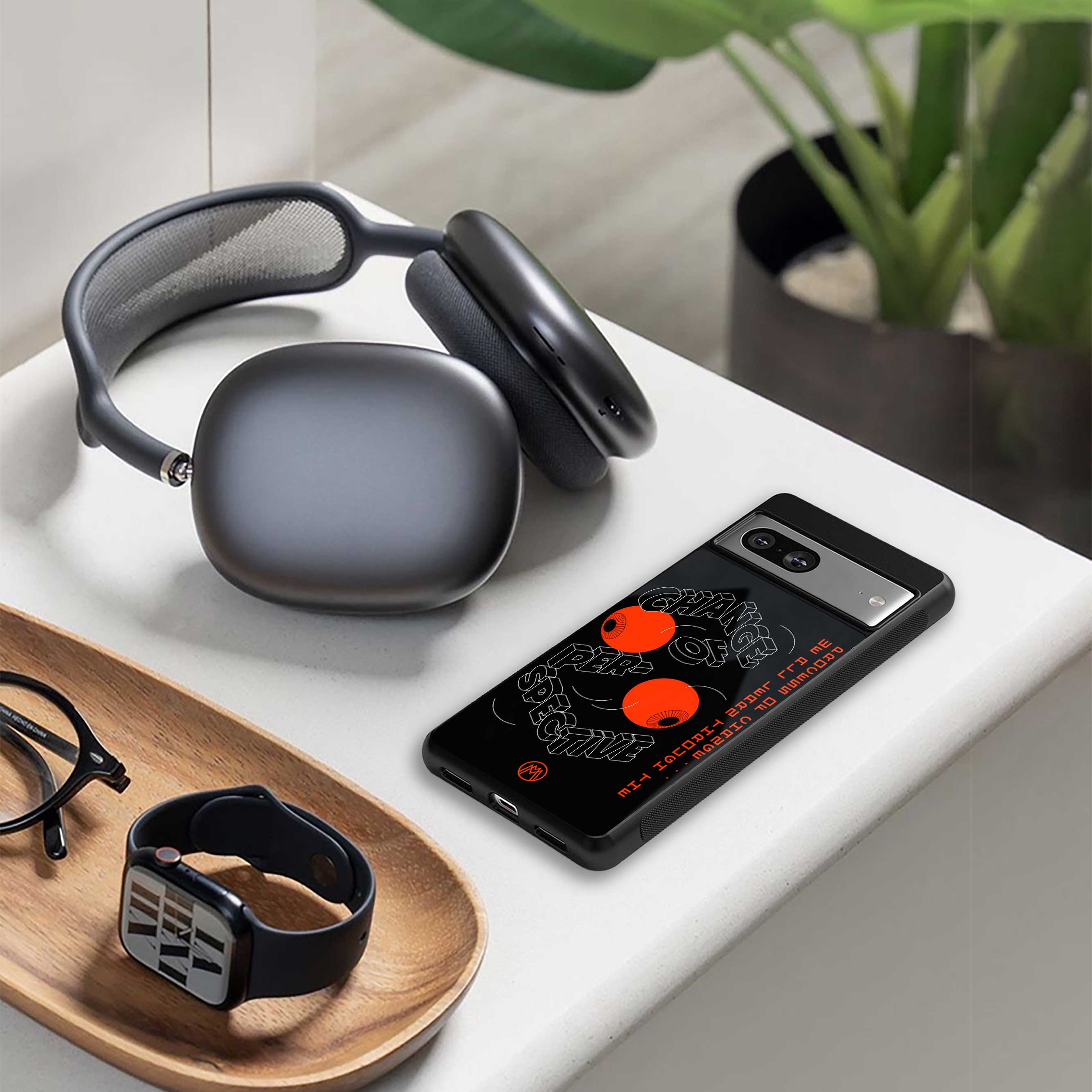 change of perspective back phone cover | glass case for samsung galaxy s23