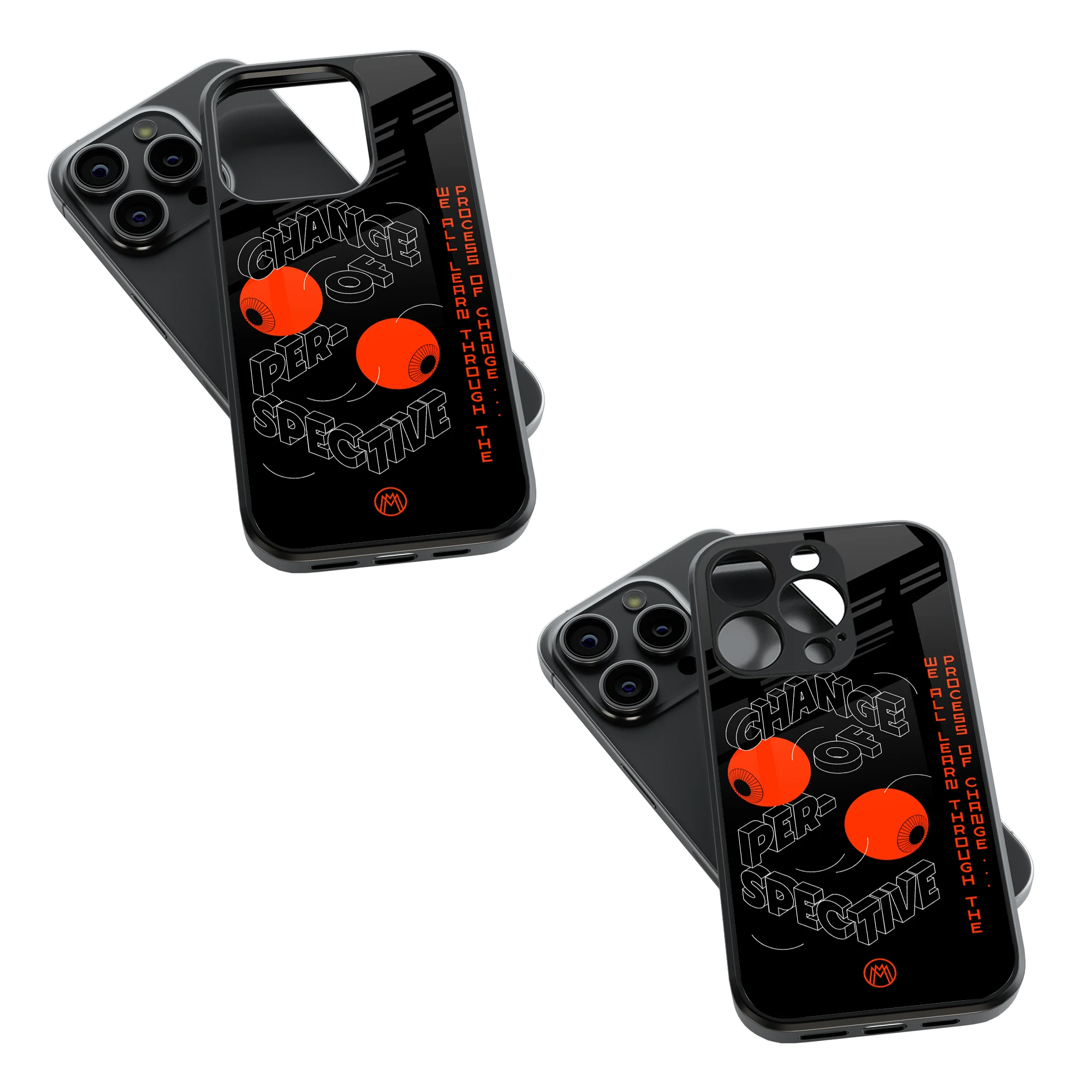 Trendy Glass Back Mobile Case for iPhone, Samsung, Redmi, OnePlus, Google Pixel, Motorola