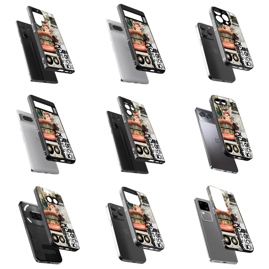 Durable Glass Back Mobile Case for iPhone, Samsung, OnePlus, Google Pixel, Redmi, Vivo, Oppo