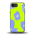 chartreuse arctic flowers back phone cover | glass case for iphone 16e