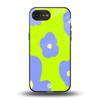 chartreuse arctic flowers back phone cover | glass case for iphone 16e