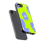 chartreuse arctic flowers back phone cover | glass case for iphone 16e
