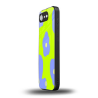 chartreuse arctic flowers back phone cover | glass case for iphone 16e