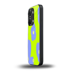 chartreuse arctic flowers back phone cover | glass case for oneplus nord 3