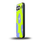 chartreuse arctic flowers back phone cover | glass case for oneplus nord 4
