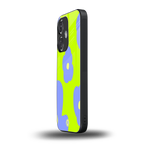 chartreuse arctic flowers back phone cover | glass case for oneplus nord ce 3