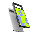 chartreuse arctic flowers back phone cover | glass case for google pixel 7 pro