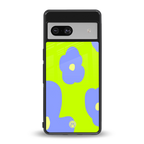 chartreuse arctic flowers back phone cover | glass case for Google Pixel 7