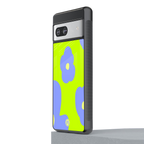 chartreuse arctic flowers back phone cover | glass case for Google Pixel 7
